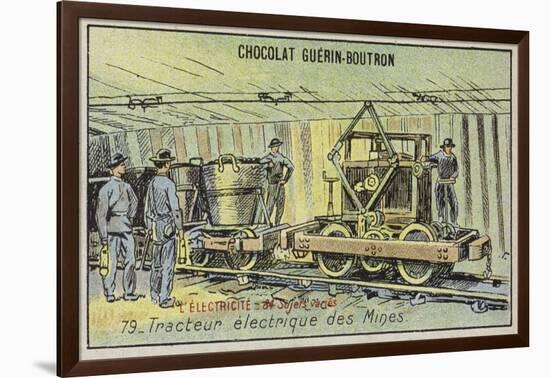 Electric Mine Tractor-null-Framed Giclee Print