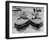 Electric Motor Boats at Dreamland Amusement Park Margate Kent-null-Framed Premium Photographic Print
