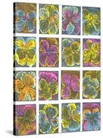 Electric Pansies-Mary Kuper-Stretched Canvas