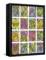 Electric Pansies-Mary Kuper-Framed Stretched Canvas
