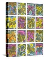 Electric Pansies-Mary Kuper-Stretched Canvas