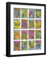 Electric Pansies-Mary Kuper-Framed Giclee Print