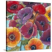 Electric Poppies 1-Norman Wyatt Jr^-Stretched Canvas