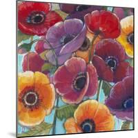 Electric Poppies 1-Norman Wyatt Jr^-Mounted Art Print