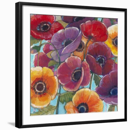 Electric Poppies 1-Norman Wyatt Jr^-Framed Giclee Print