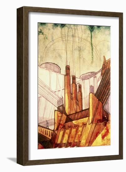 Electric Power Plant, 1914-Antonio Sant'Elia-Framed Giclee Print
