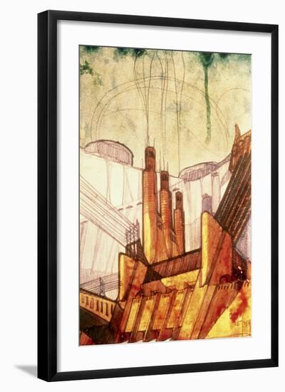 Electric Power Plant, 1914-Antonio Sant'Elia-Framed Giclee Print