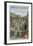 Electric Railway on the Viaduc Ste Marie, Near Chamonix, France-null-Framed Giclee Print