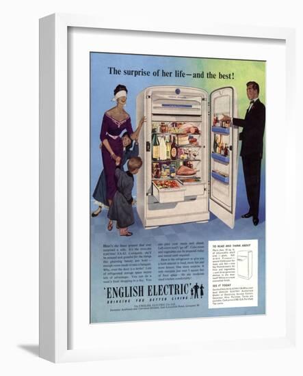 Electric Refrigerators, UK, 1955-null-Framed Giclee Print