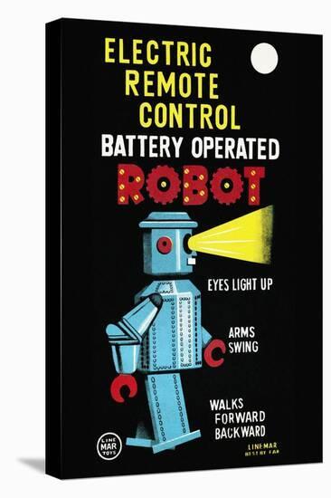 Electric Remote Control Battery Operated Robot-null-Stretched Canvas