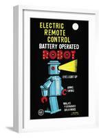 Electric Remote Control Battery Operated Robot-null-Framed Art Print