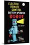 Electric Remote Control Battery Operated Robot-null-Mounted Art Print