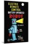 Electric Remote Control Battery Operated Robot-null-Mounted Art Print