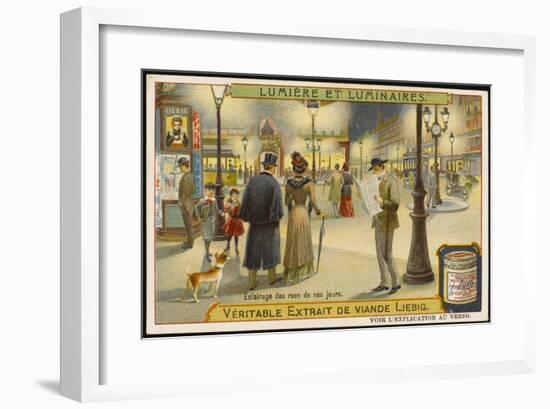 Electric Street Lights-null-Framed Art Print