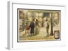 Electric Street Lights-null-Framed Art Print