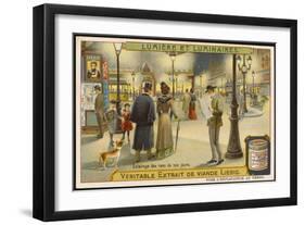 Electric Street Lights-null-Framed Art Print