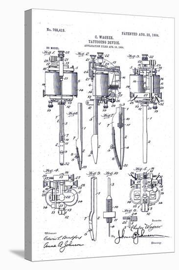 Electric Tattooing Device, Charles Wagner, 1904-null-Stretched Canvas