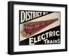 Electric Trains-Vintage Apple Collection-Framed Giclee Print