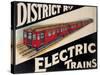 Electric Trains-Vintage Apple Collection-Stretched Canvas