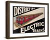 Electric Trains-Vintage Apple Collection-Framed Giclee Print