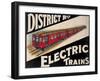 Electric Trains-Vintage Apple Collection-Framed Giclee Print