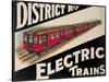 Electric Trains-Vintage Apple Collection-Stretched Canvas