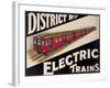 Electric Trains-Vintage Apple Collection-Framed Giclee Print