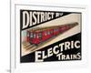 Electric Trains-Vintage Apple Collection-Framed Giclee Print