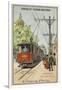 Electric Tram-null-Framed Giclee Print