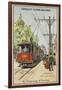 Electric Tram-null-Framed Giclee Print