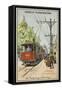 Electric Tram-null-Framed Stretched Canvas