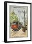 Electric Tram-null-Framed Giclee Print