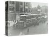 Electric Trams at Victoria Terminus, London, 1932-null-Stretched Canvas
