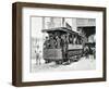 Electric Trams in Milan, 1893, Italy, 19th Century-null-Framed Giclee Print