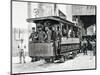 Electric Trams in Milan, 1893, Italy, 19th Century-null-Mounted Giclee Print