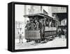 Electric Trams in Milan, 1893, Italy, 19th Century-null-Framed Stretched Canvas