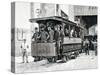 Electric Trams in Milan, 1893, Italy, 19th Century-null-Stretched Canvas