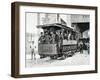 Electric Trams in Milan, 1893, Italy, 19th Century-null-Framed Giclee Print