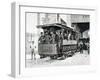 Electric Trams in Milan, 1893, Italy, 19th Century-null-Framed Giclee Print