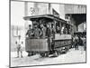 Electric Trams in Milan, 1893, Italy, 19th Century-null-Mounted Giclee Print
