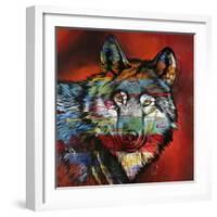 Electric Wolf-Graeme Stevenson-Framed Giclee Print