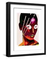 Electric Woman-Enrico Varrasso-Framed Art Print