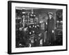 Electrical Engineer/Inventor Guglielmo Marconi in His Laboratory Aboard Steam Yacht "Elettra"-null-Framed Premium Photographic Print