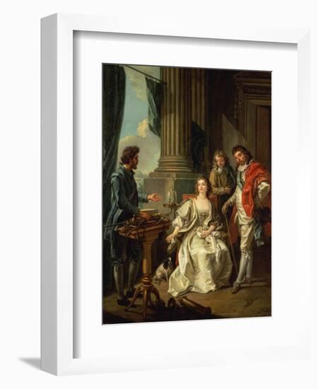 Electrical Experiment (One of a Series)-Louis-Michel van Loo-Framed Giclee Print