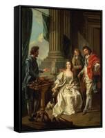 Electrical Experiment (One of a Series)-Louis-Michel van Loo-Framed Stretched Canvas