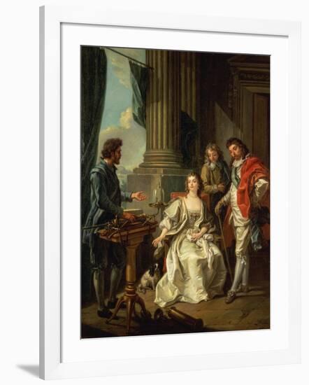 Electrical Experiment (One of a Series)-Louis-Michel van Loo-Framed Giclee Print