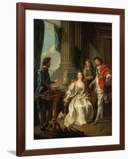 Electrical Experiment (One of a Series)-Louis-Michel van Loo-Framed Giclee Print