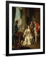 Electrical Experiment (One of a Series)-Louis-Michel van Loo-Framed Giclee Print