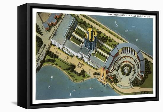 Electrical Group, Chicago World's Fair-null-Framed Stretched Canvas