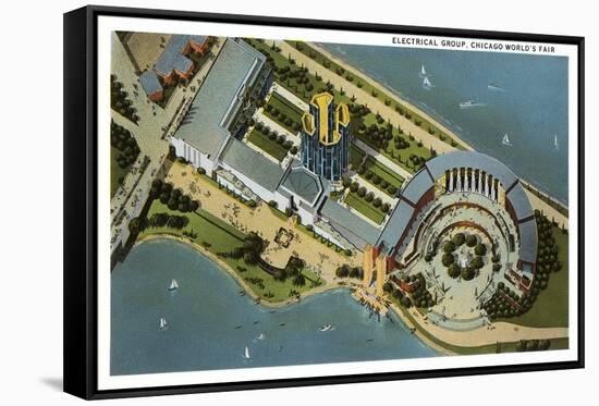 Electrical Group, Chicago World's Fair-null-Framed Stretched Canvas